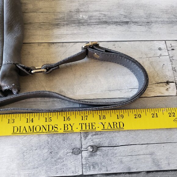 I Medici Firenze Genuine Leather Ash Blue Messenger Bag Crossbody Made In Italy - Picture 12 of 14